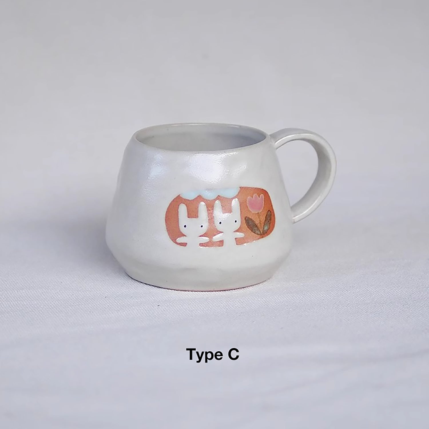 Mug en Céramique avec motif &quot;Amitié des Petits Lapins&quot;