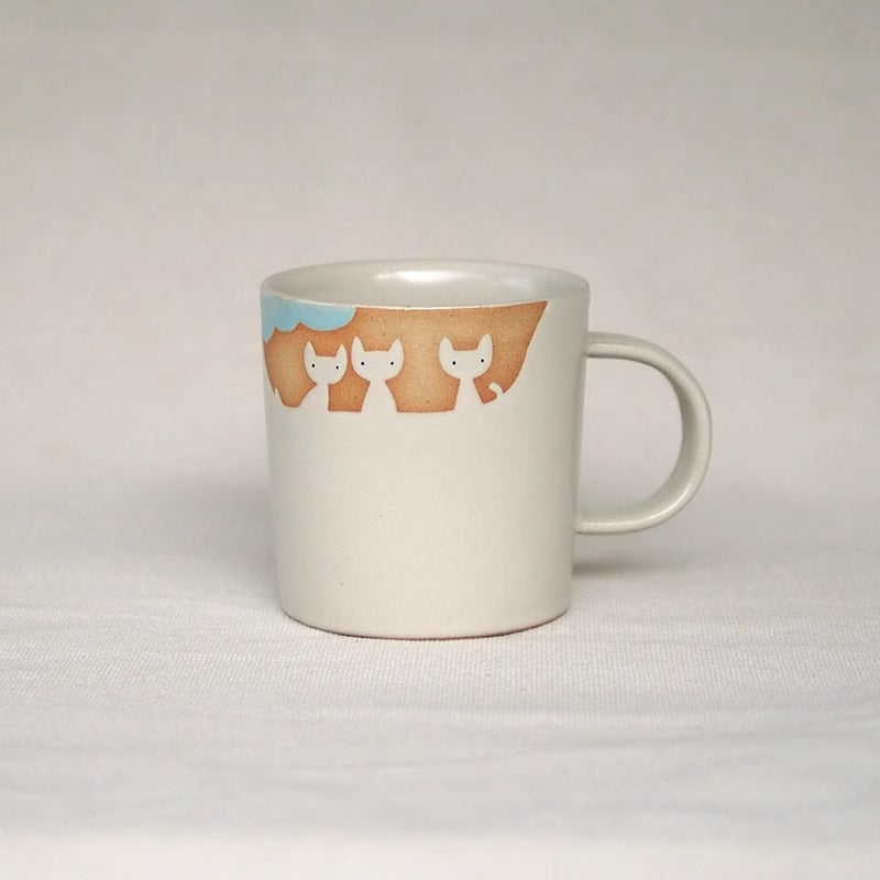 Mug en Céramique avec motif &quot;Chat en Randonnée&quot;