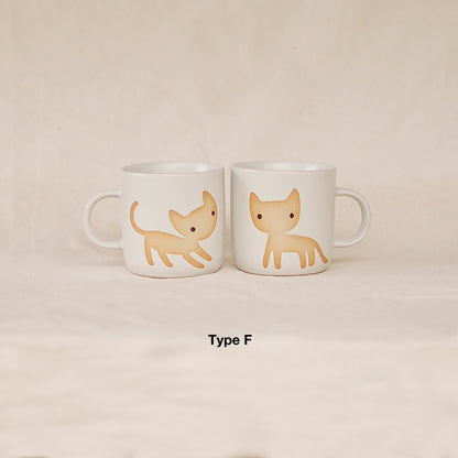 Mugs en céramique faits à la main pour couple