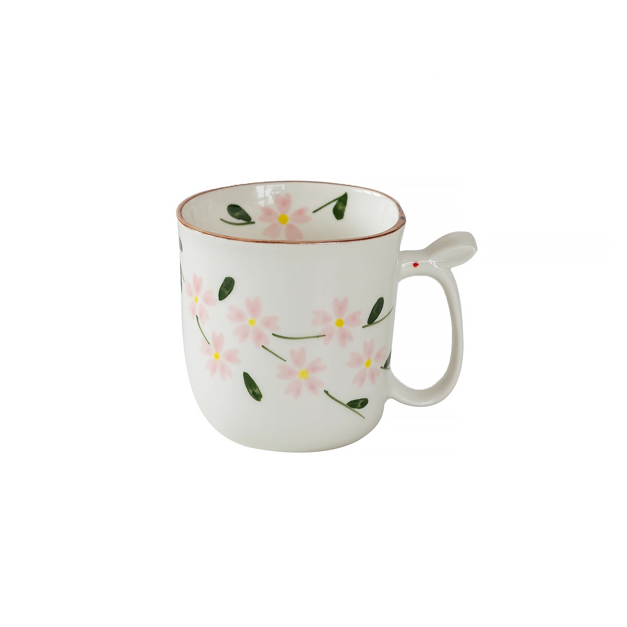 Mug en céramique Seto-yaki à poignée lapin 