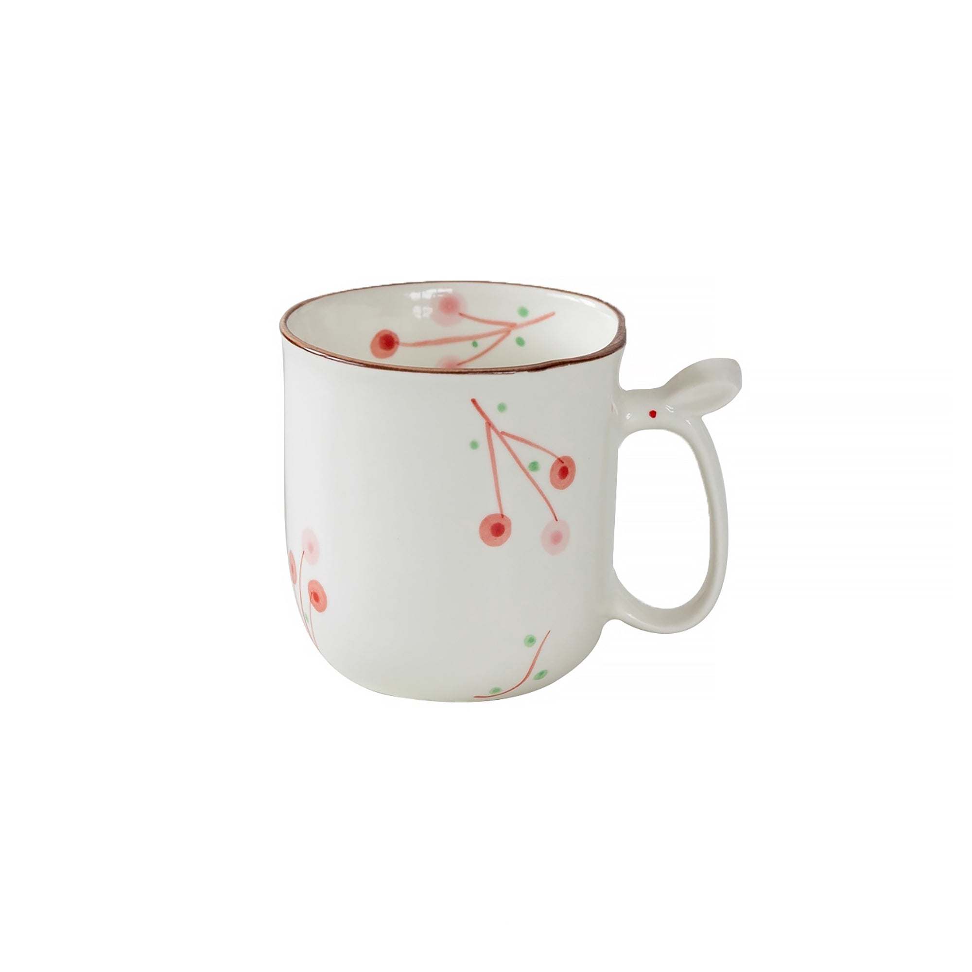 Mug en céramique Seto-yaki à poignée lapin 