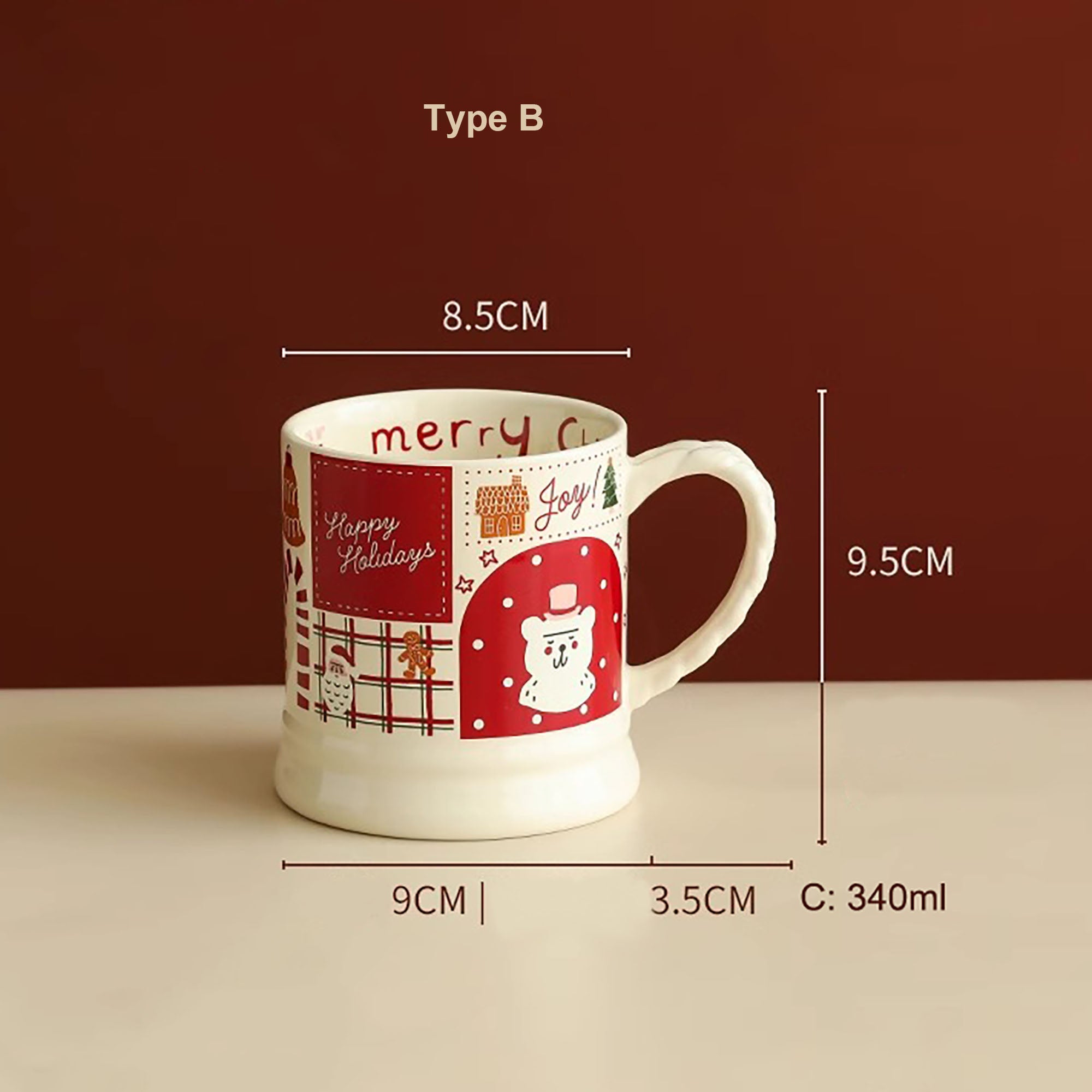 Mug en céramique avec Motif Père Noël