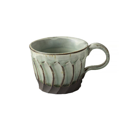Mug en céramique Seto-yaki rustique