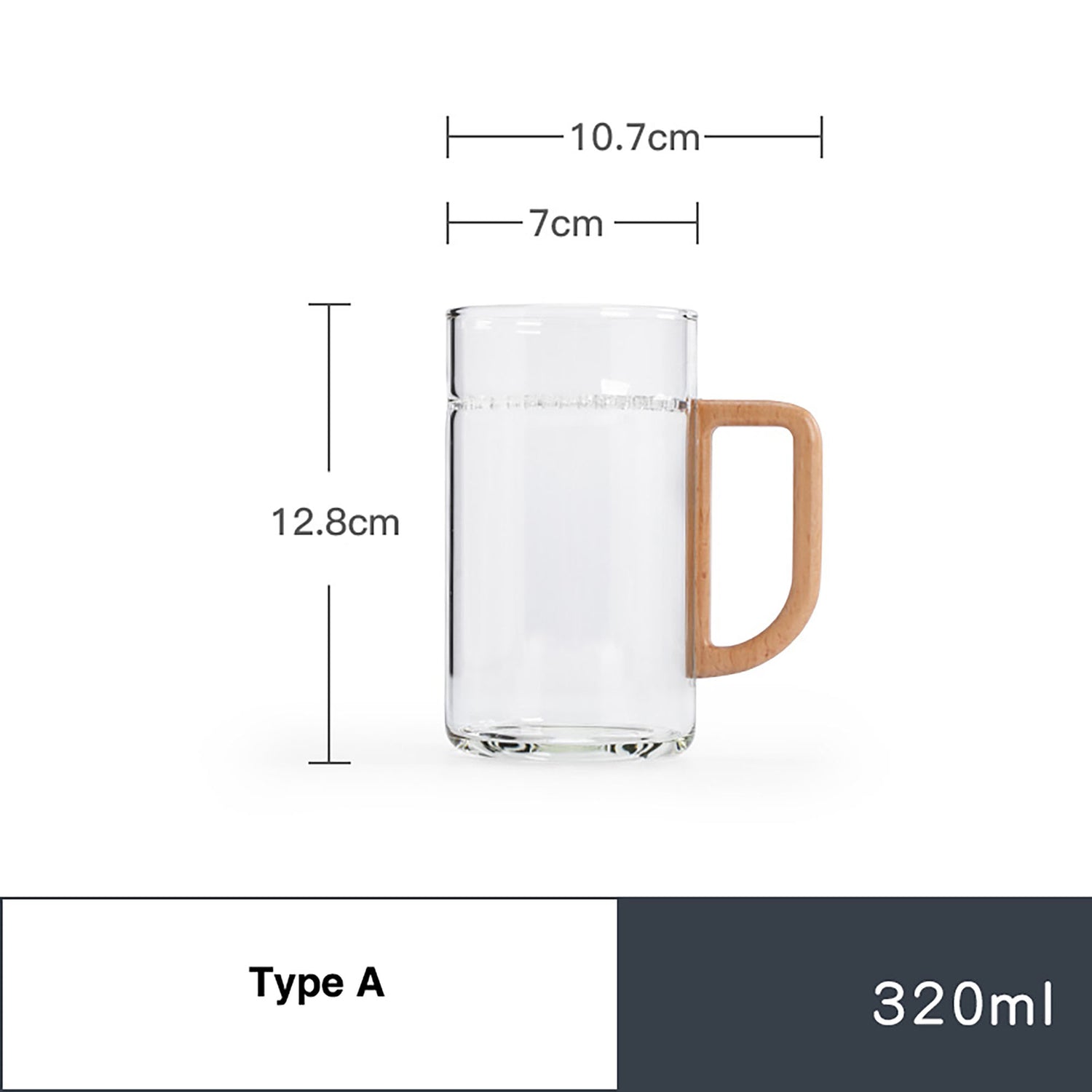 Mug à thé en verre avec filtre à thé