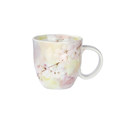 Mug en céramique fait main motif fleur de cerisier