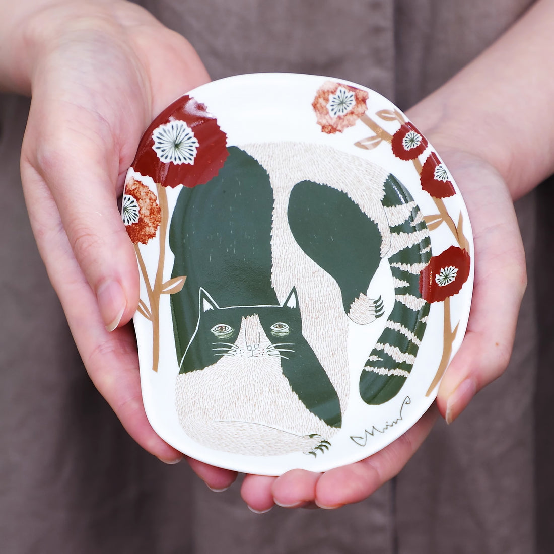 Petit plat en céramique japonais Morita MIW