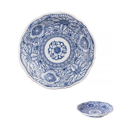 Assiette ronde à motifs floraux Rintrindo
