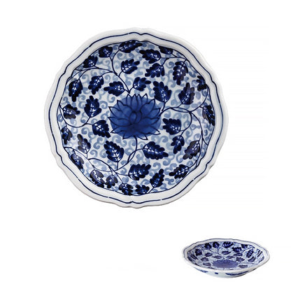 Assiette ronde à motifs floraux Rintrindo