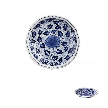 Assiette ronde à motifs floraux Rintrindo