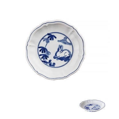 Assiette ronde à motifs floraux Rintrindo