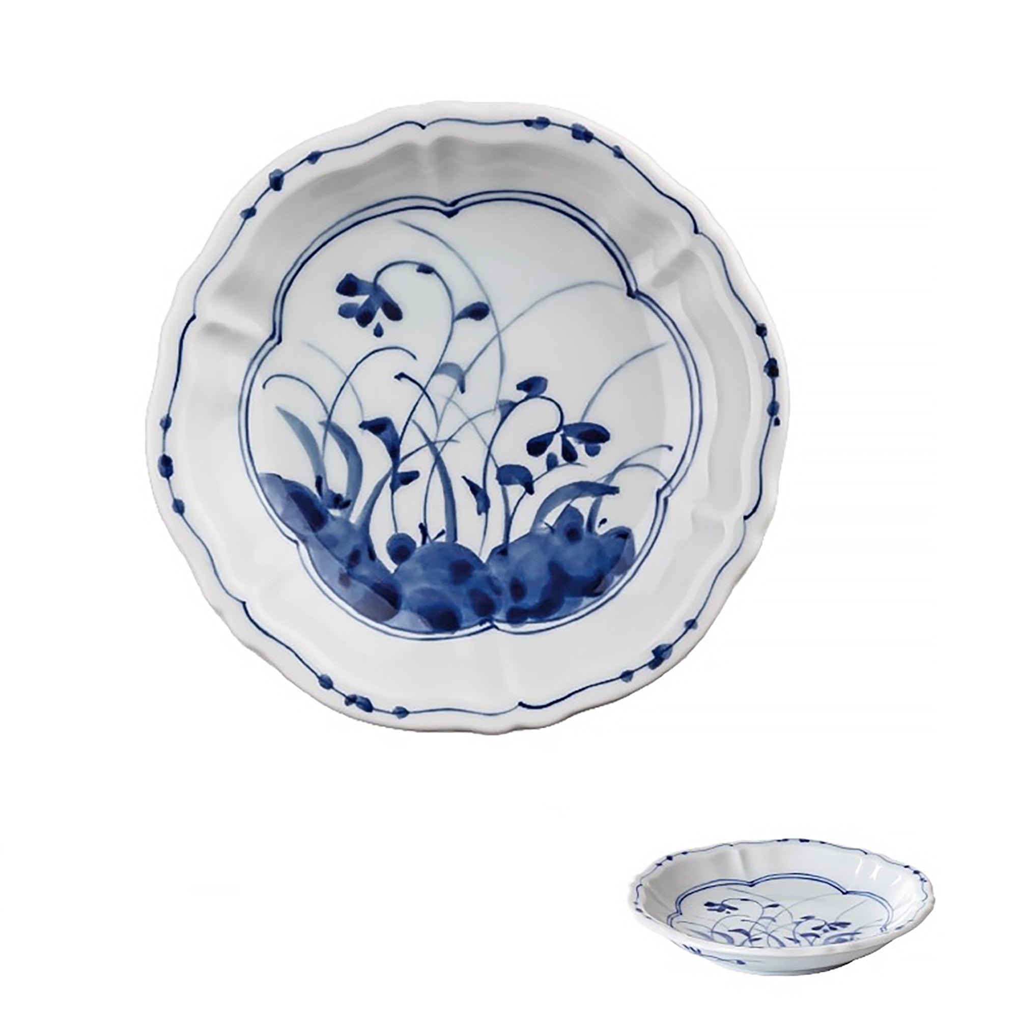 Assiette ronde à motifs floraux Rintrindo
