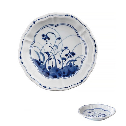 Assiette ronde à motifs floraux Rintrindo