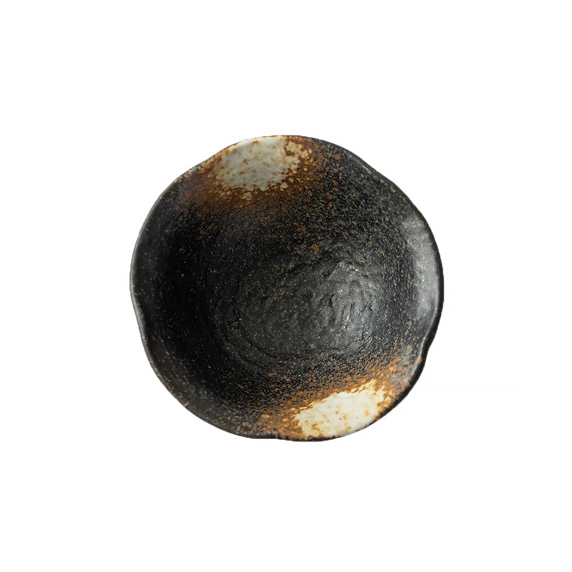 Bol Minoyaki craquelé motif tokusa floral