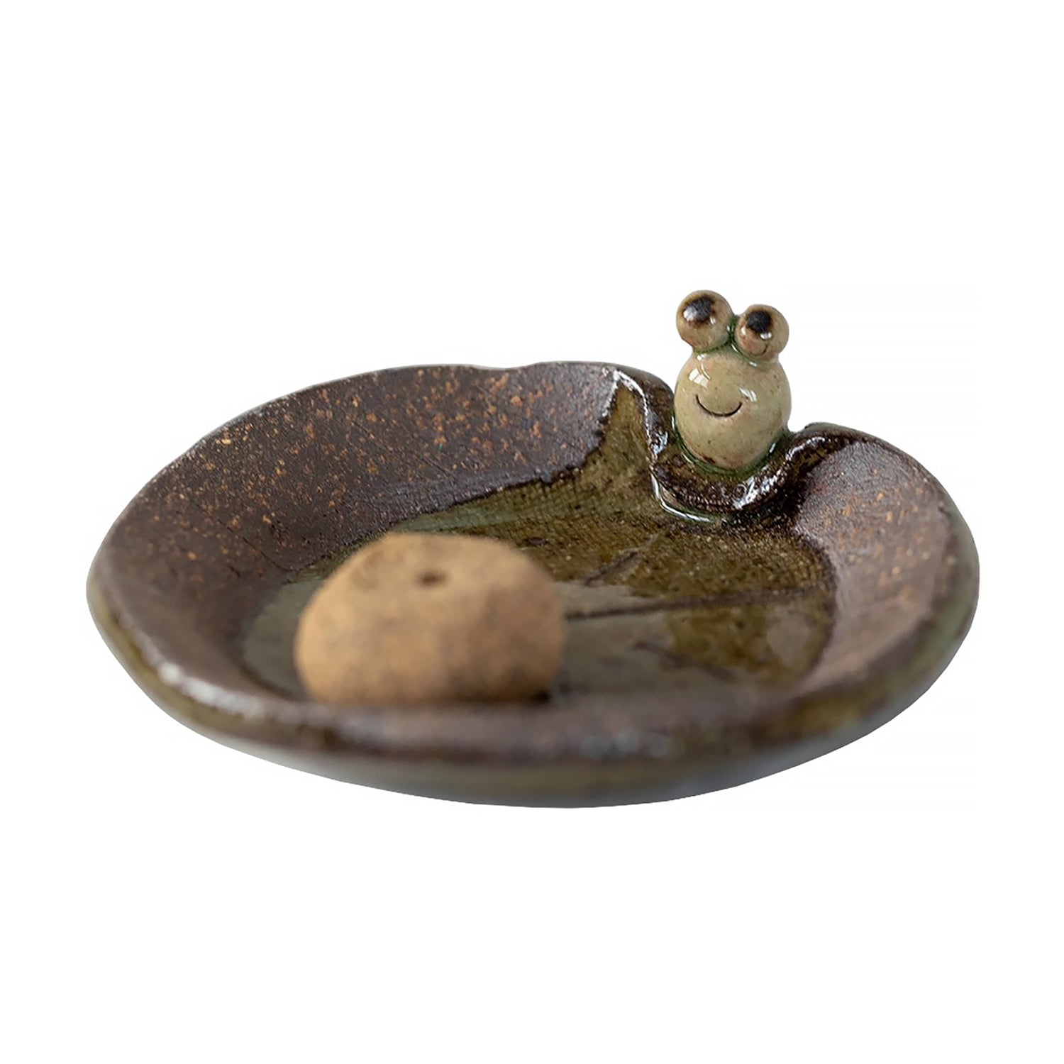 Porte-encens en céramique artisanale Setoyaki