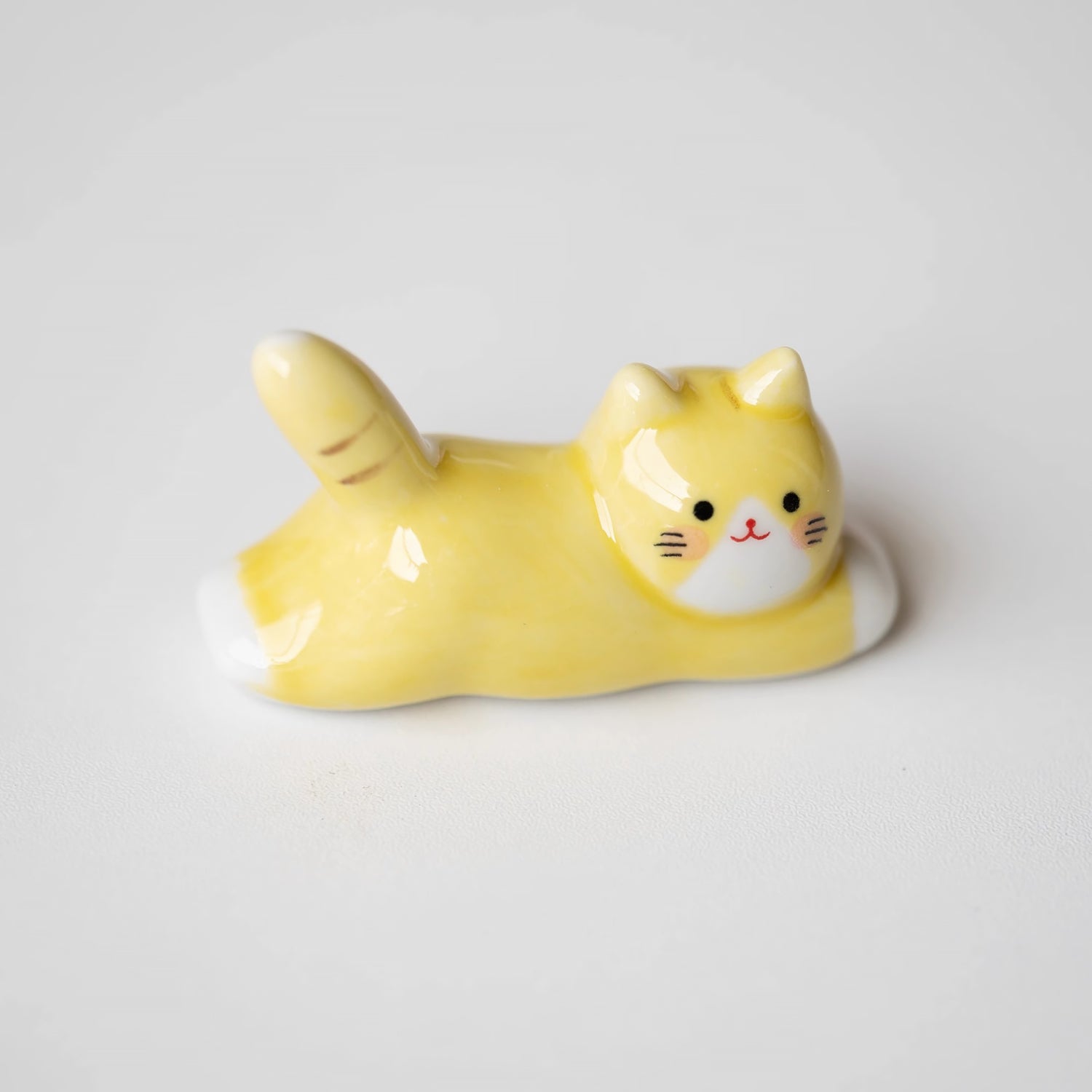 Repose-baguettes en céramique en forme de chat