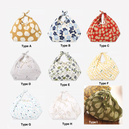 Sac à bento style furoshiki japonais en coton