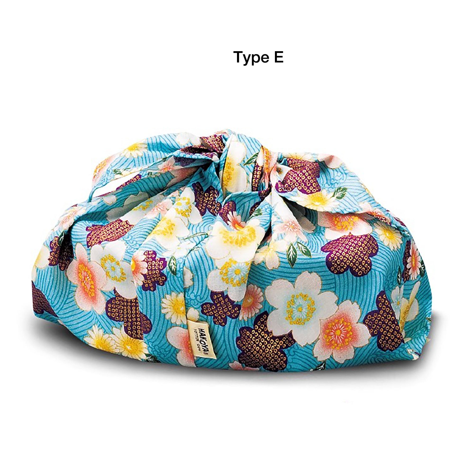 Sac de bento en coton à motif floral par Hakoya