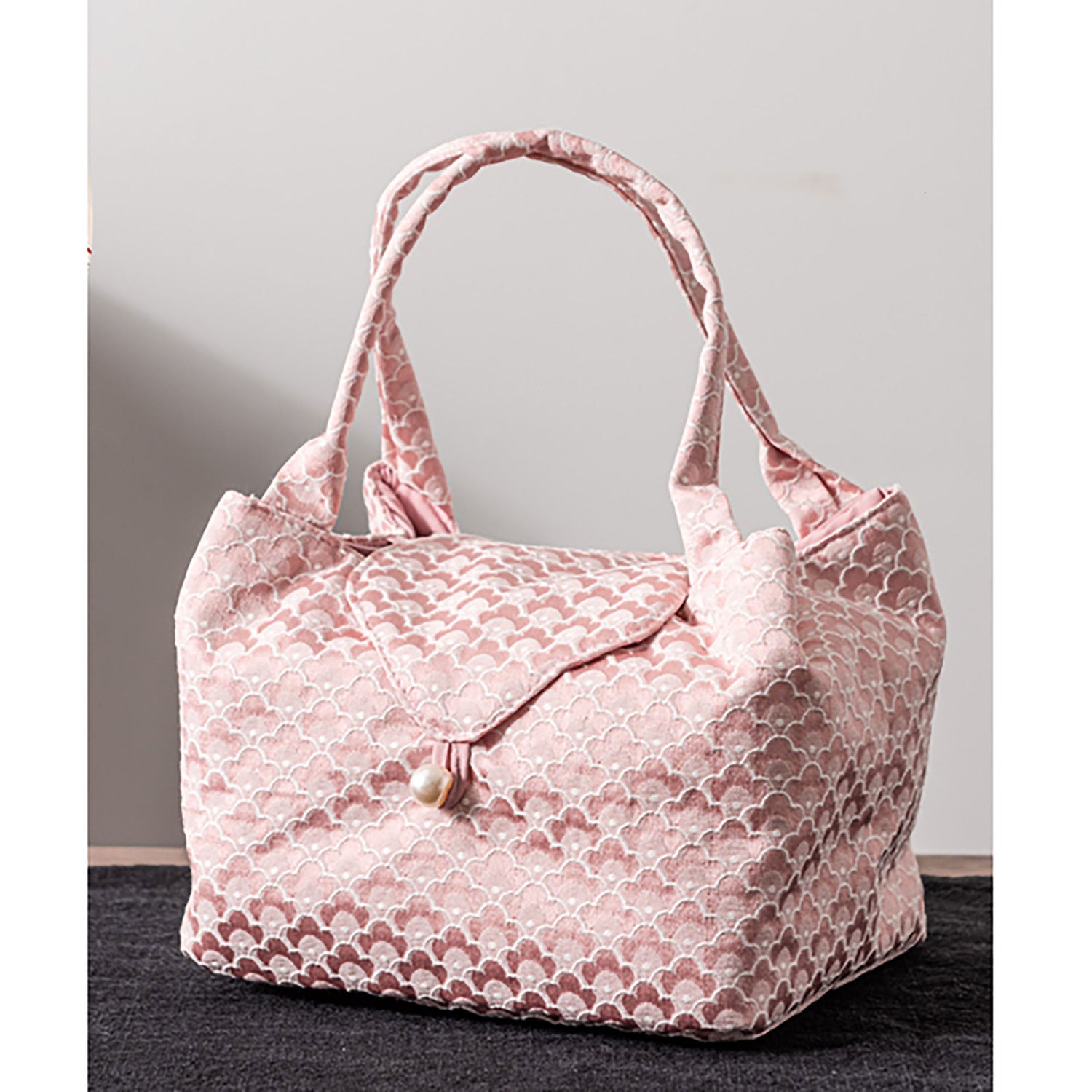 Sac de rangement pour accessoires à thé en brocart