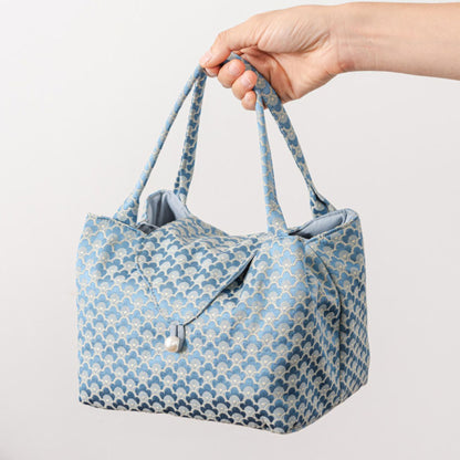 Sac de rangement pour accessoires à thé en brocart