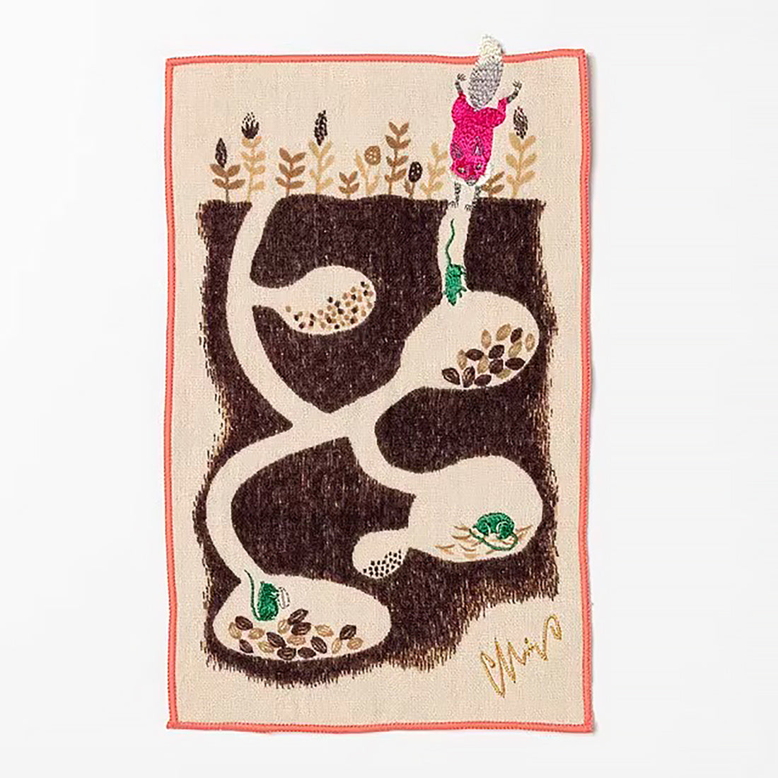 Serviette japonais en coton illustré par Morita MiW