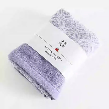 Serviette japonaise teinte à la main de Bassen Hankachi