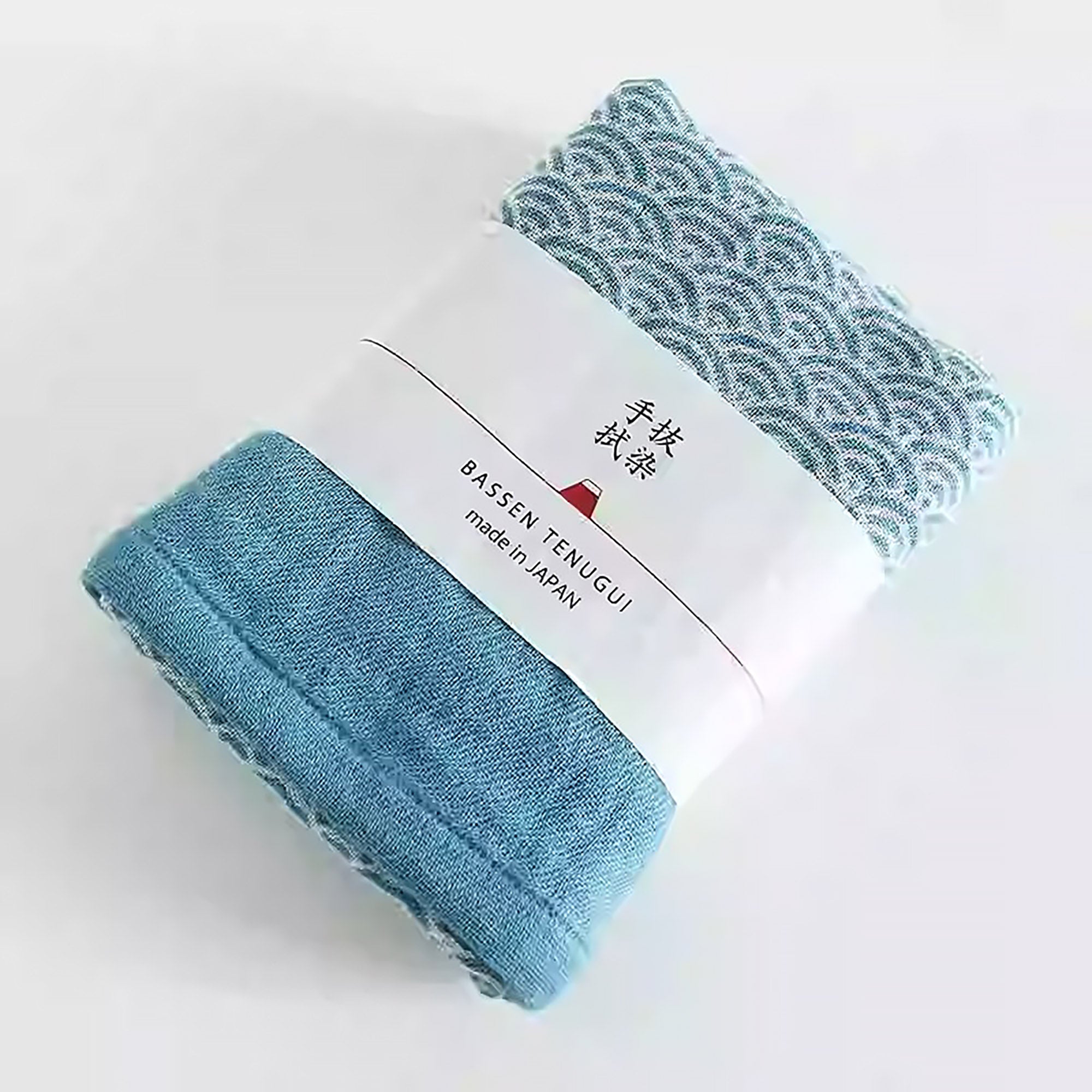 Serviette japonaise teinte à la main de Bassen Hankachi
