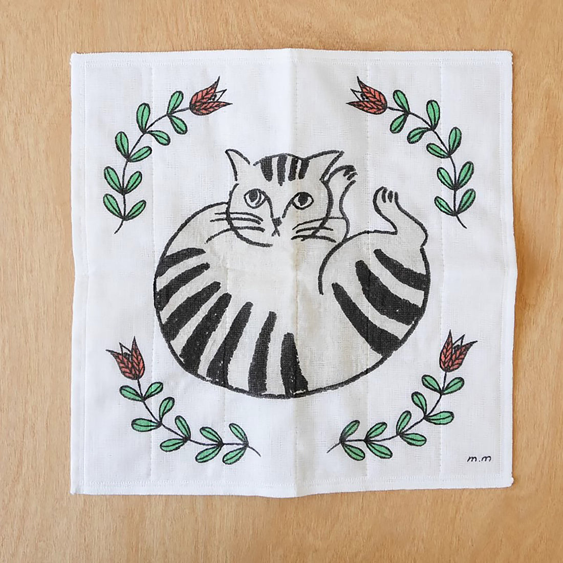 Serviette en coton illustré par Miyuki Matsuo