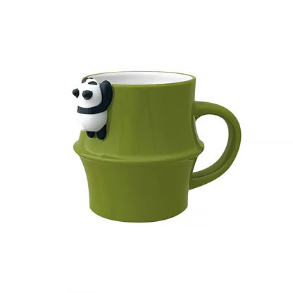 Mug en céramique en forme bambou
