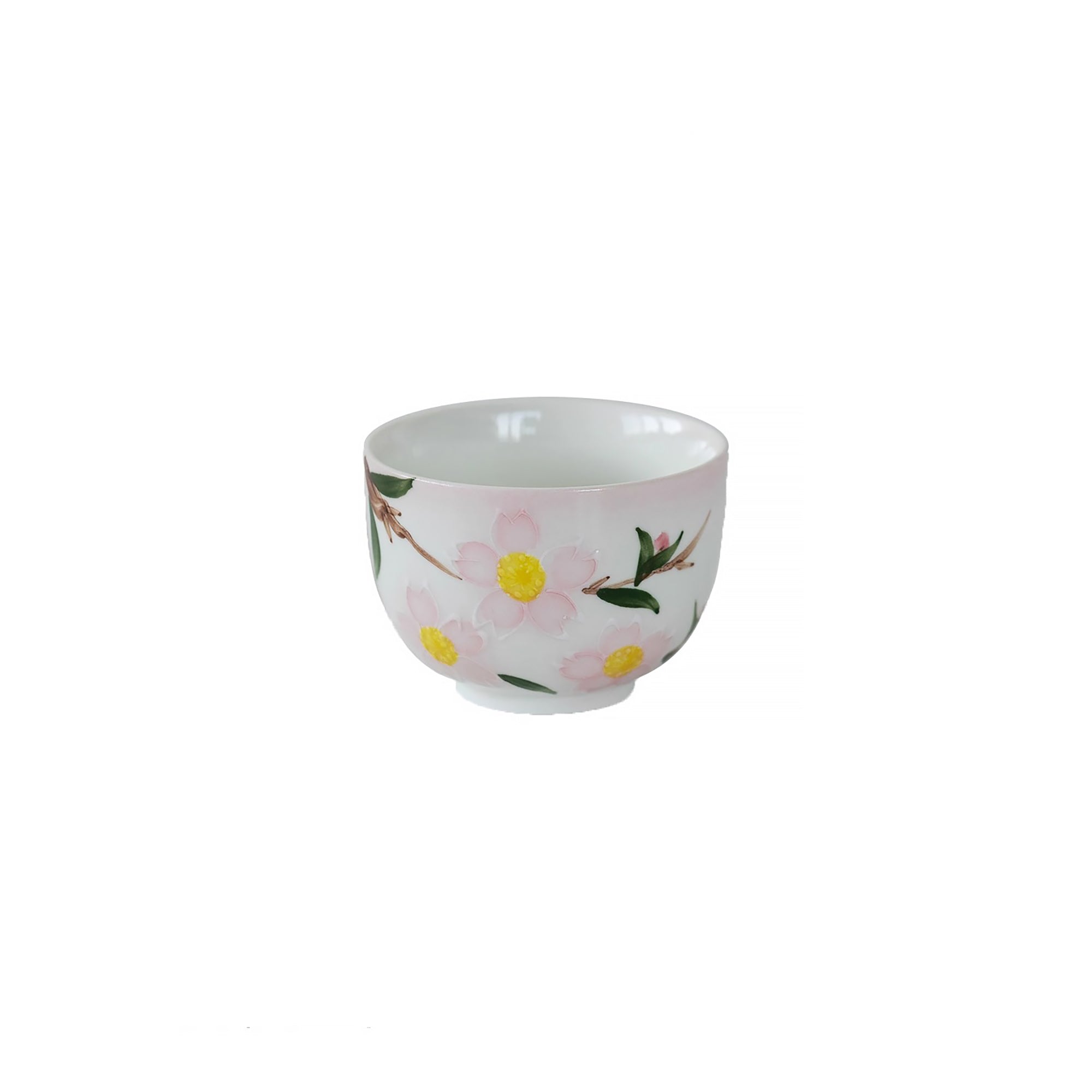 Théière en céramique Seto-yaki à motifs de fleurs de cerisier