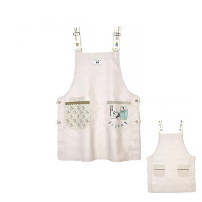 Tablier Kusuguru réversible avec motif chat