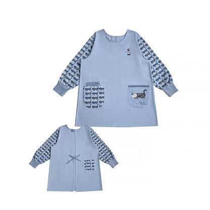 Tablier japonais avec motif chat Kusuguru