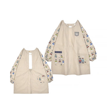 Tablier Kusuguru japonais avec mignon motif chien