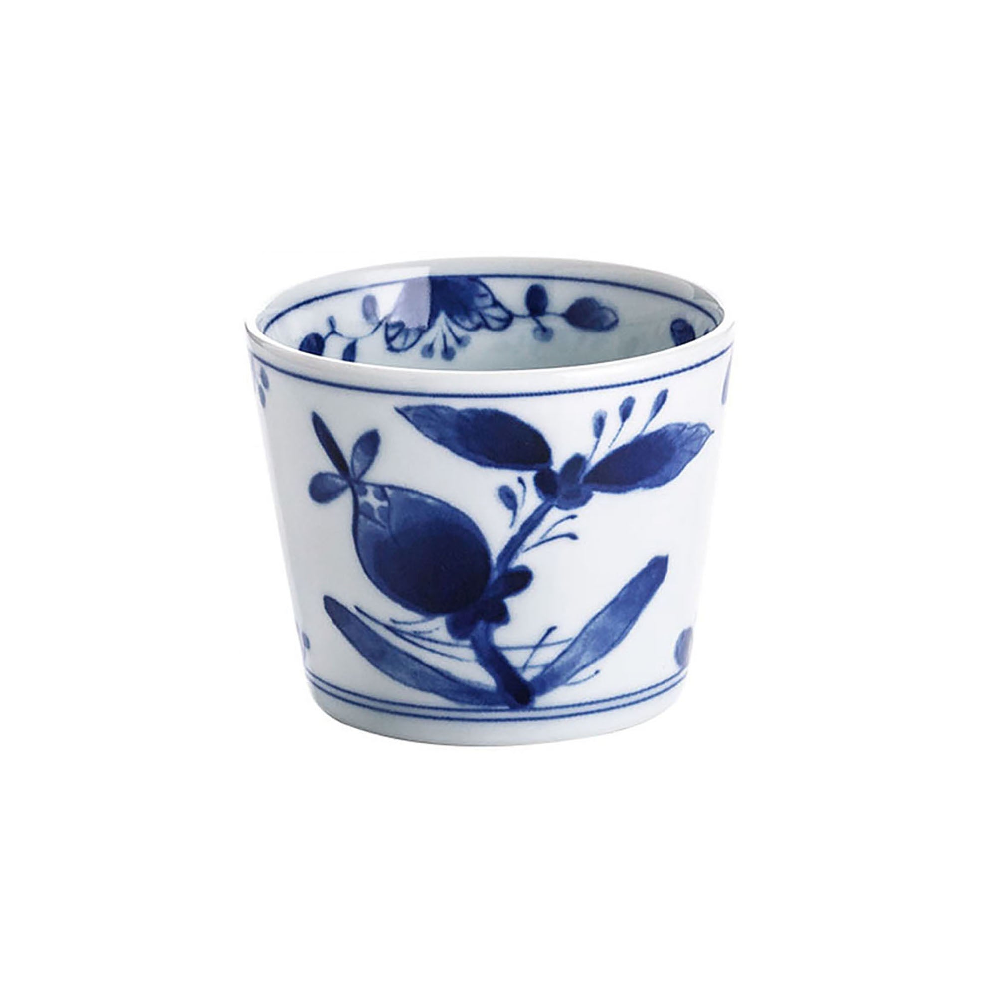 Tasse choko en céramique bleu et blanc
