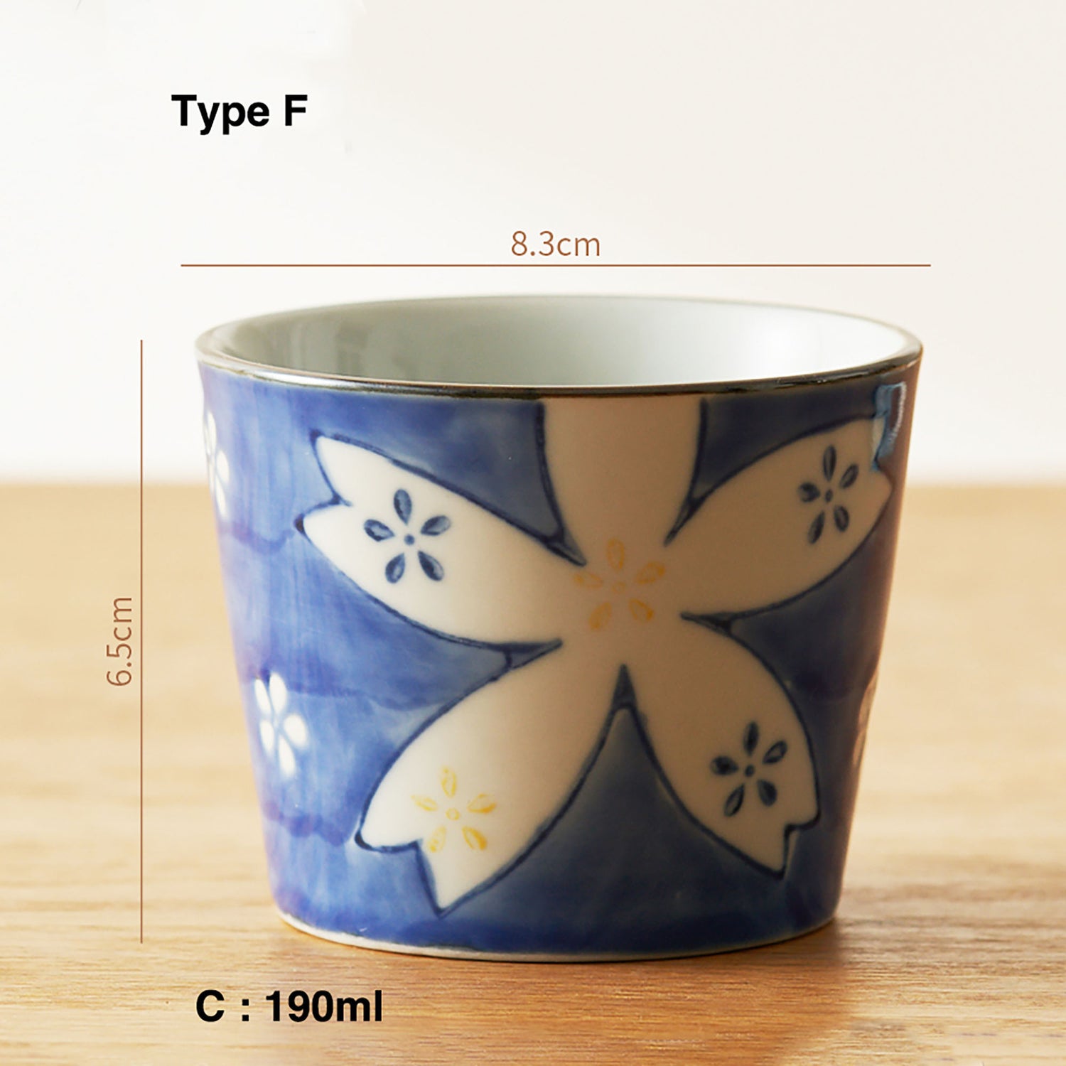 TASSE CAFE AVEC MOTIF FLORALE JAPONAIS