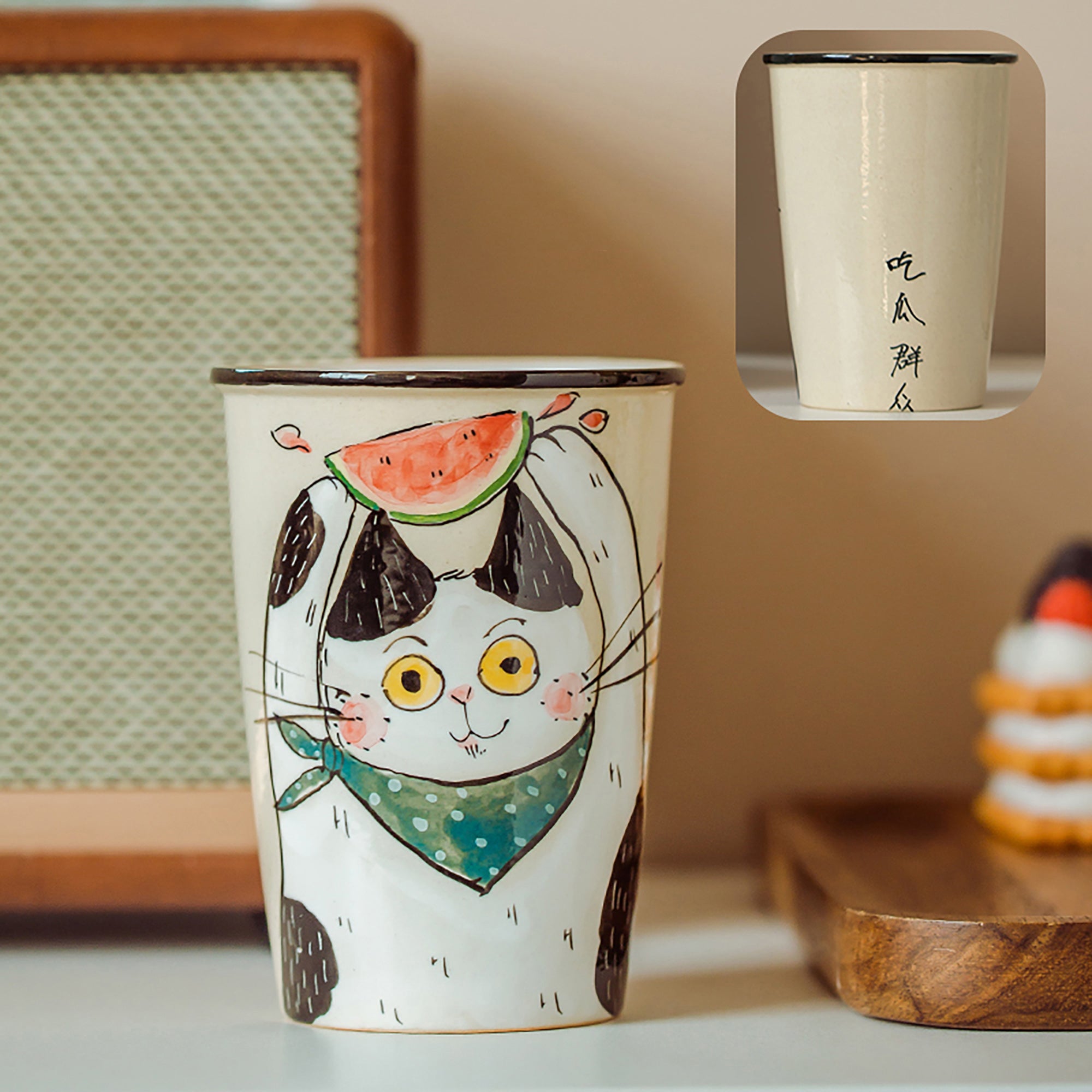 Tassen mit entzückenden Designerkatzen