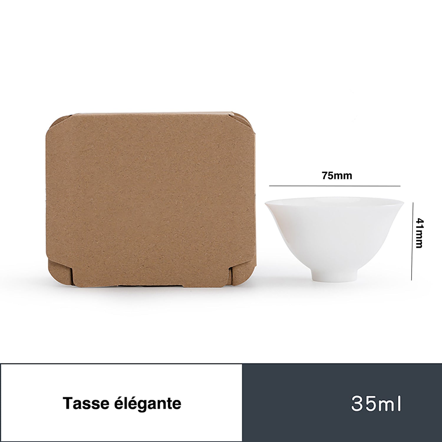 Tasse à thé Gongfu en porcelaine