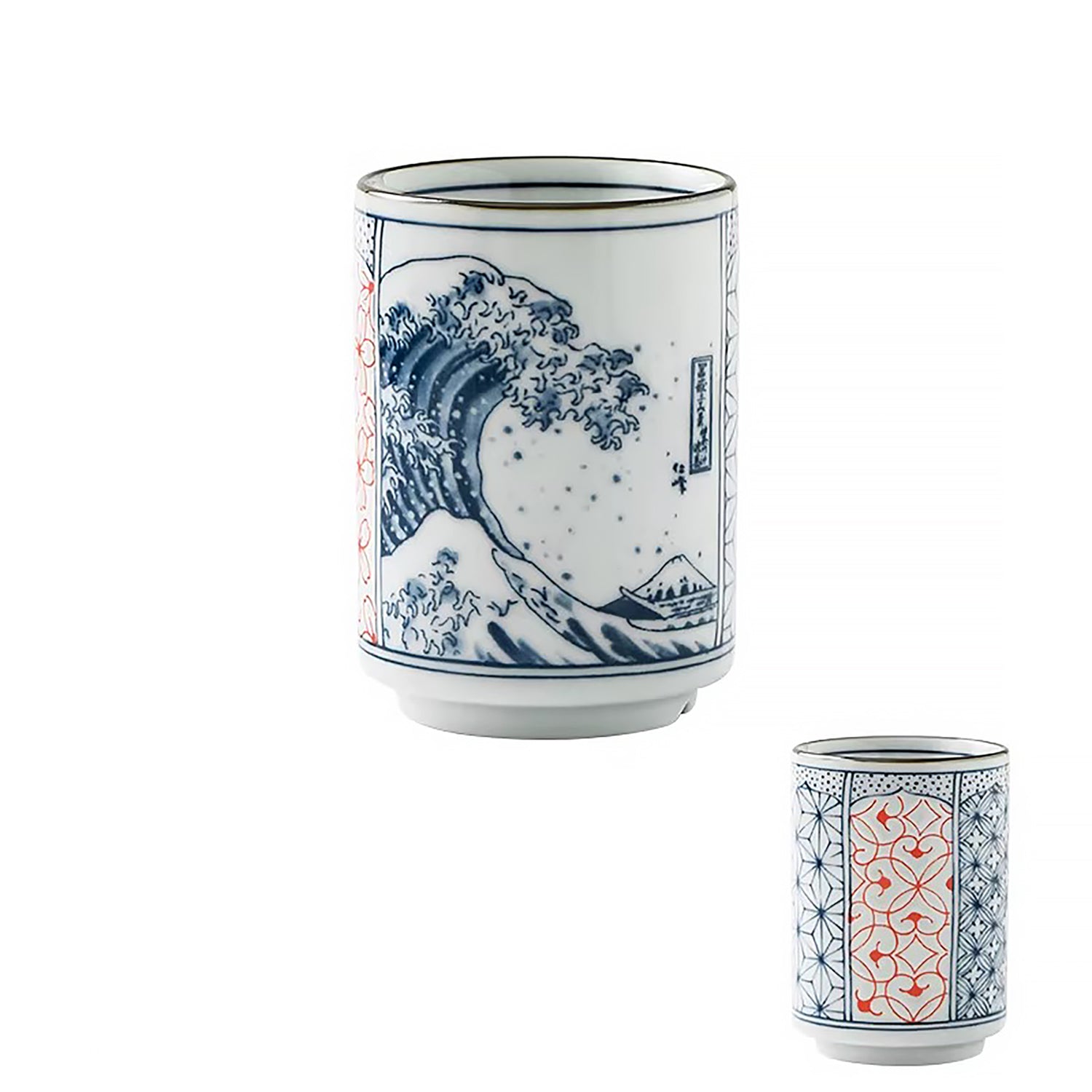 Tasse Minoyaki décor sometsuke bleu et blanc