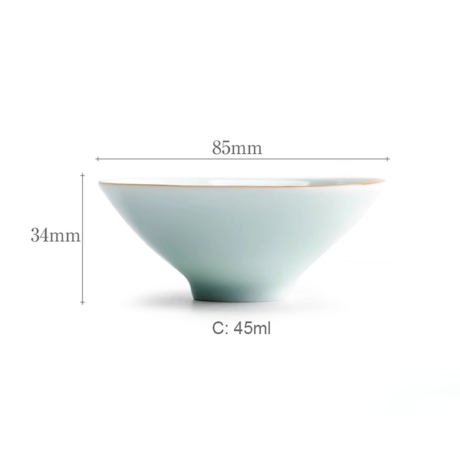 Tasse à thé en forme chapeau