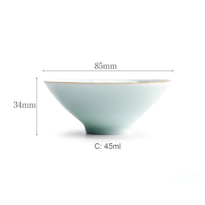 Tasse à thé en forme chapeau