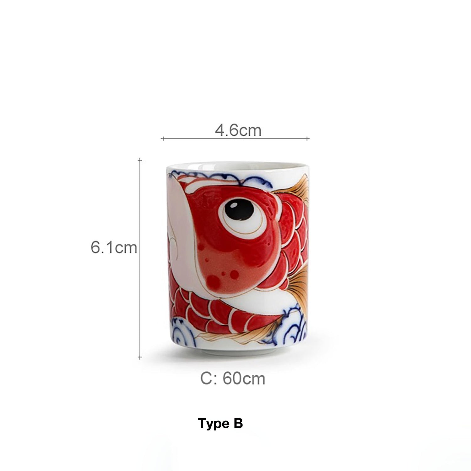 Tasse à thé avec Motif dragon poisson