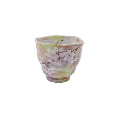 Tasse en céramique fait main motif fleur de cerisier
