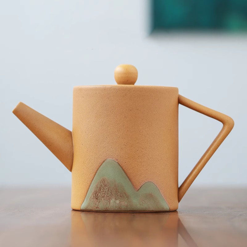 Théière Gongfu en céramique de style japonais minimaliste