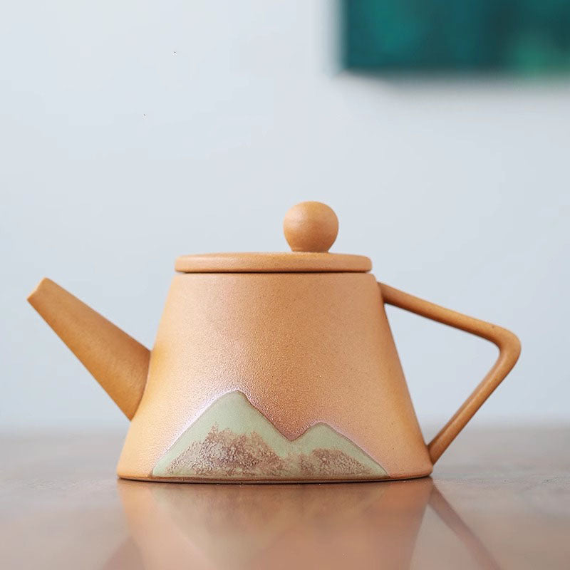 Théière Gongfu en céramique de style japonais minimaliste