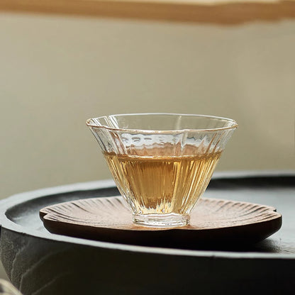 Théière en verre  borosilicate avec forme fleur de prunier