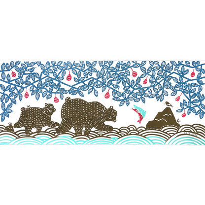 Furoshiki japonais long en coton