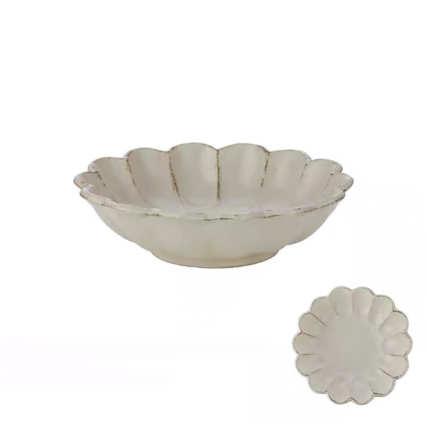 Pear Blossom Shaped Ceramic Dinnerware by Rinka Seito