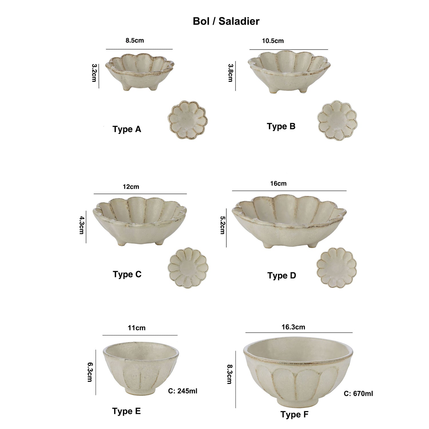Pear Blossom Shaped Ceramic Dinnerware by Rinka Seito