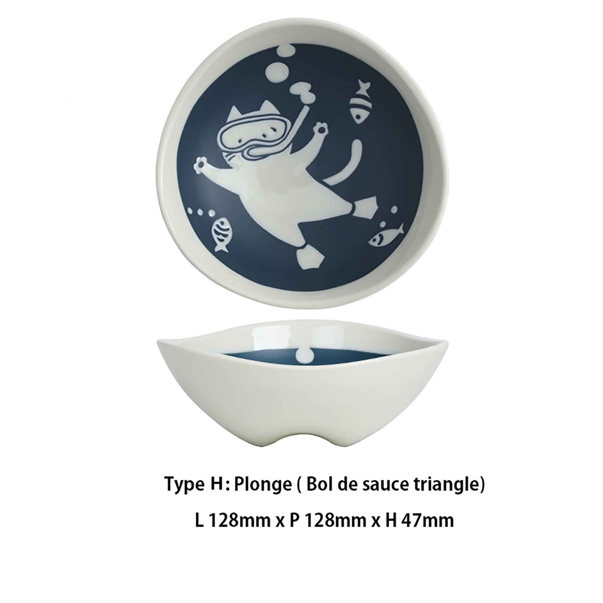 Tableware with cute cat design