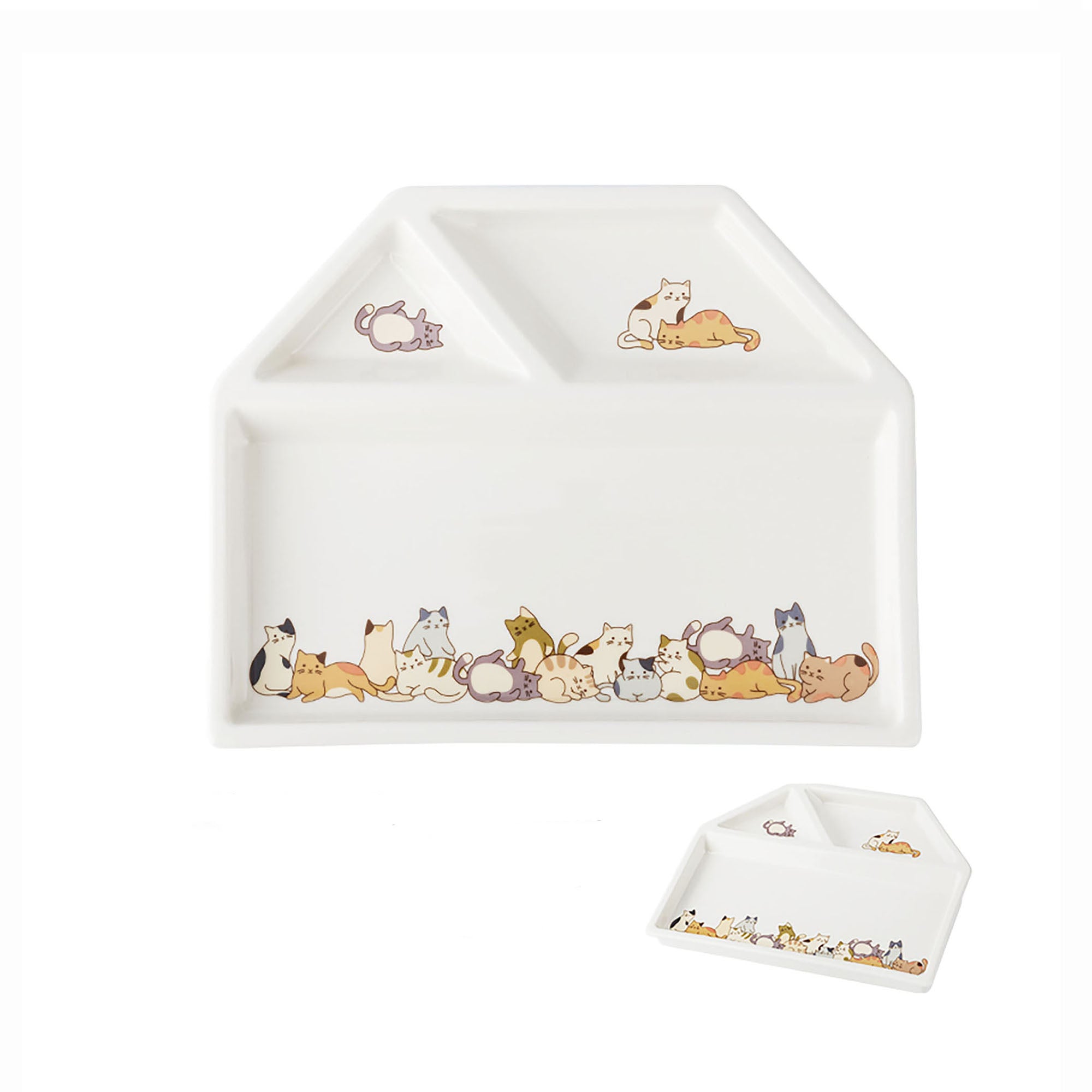 Vaisselle avec adorables motifs de chat