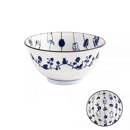 Service de vaisselle Minoyaki avec bonheur en guirlande